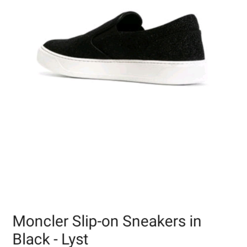 Italian Moncler black loafer